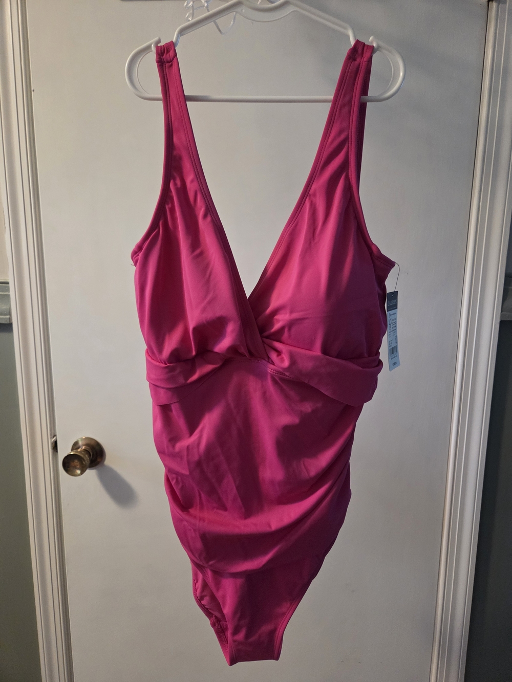 Ralph Lauren Bright Fuchsia One-Piece Swimsuit